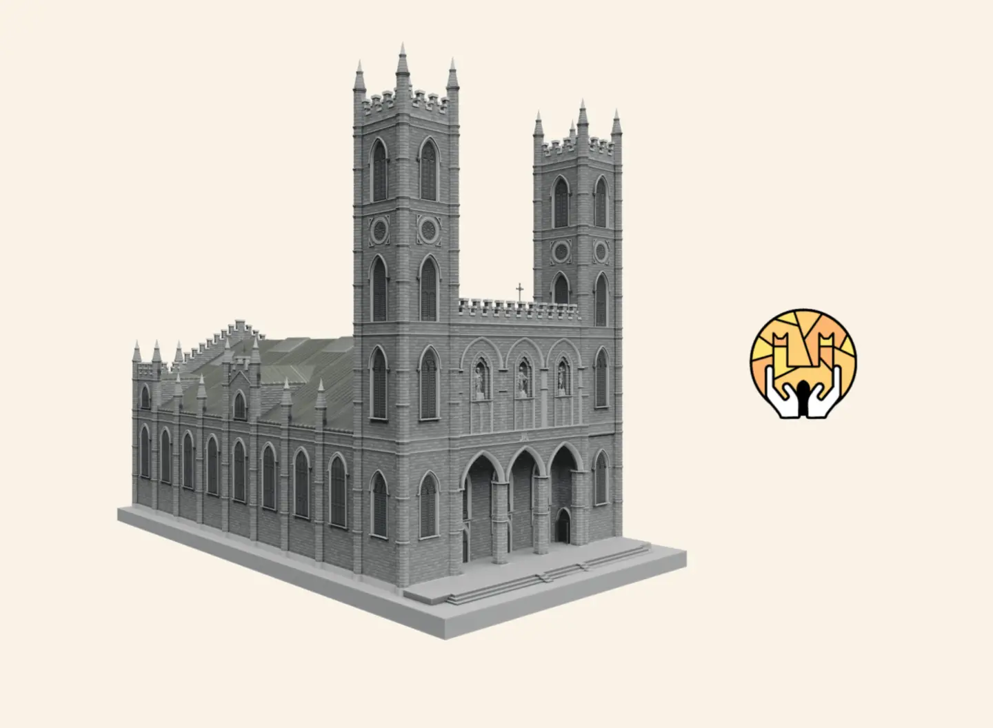 Rendu 3 D Basilique site Web 3